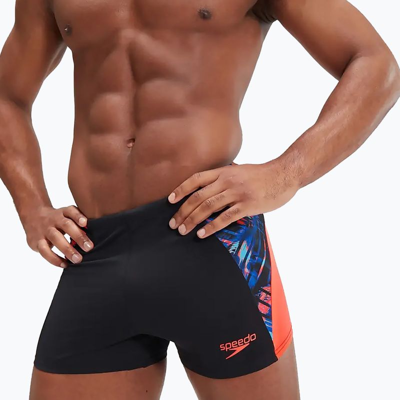 Bokserki pływackie męskie Speedo Eco END+ Splice Aquashort black/orange 9