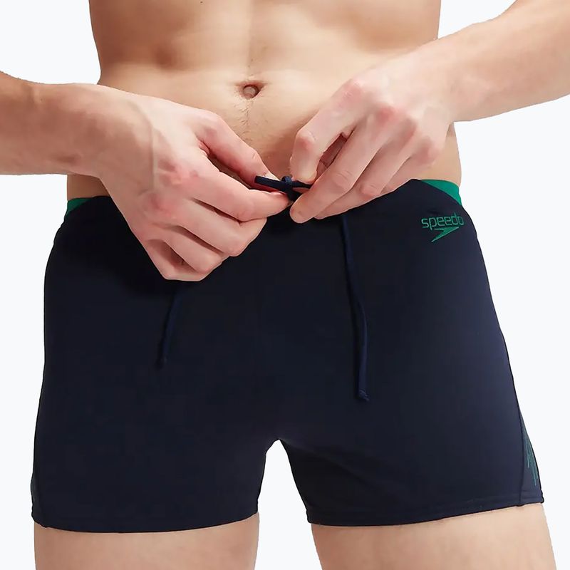 Bokserki pływackie męskie Speedo Hyper Boom Splice Aquashort navy/green 8