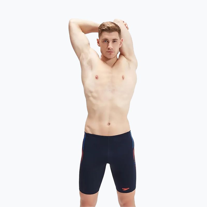 Jammery pływackie męskie Speedo Tech Panel Jammer navy/orange 8