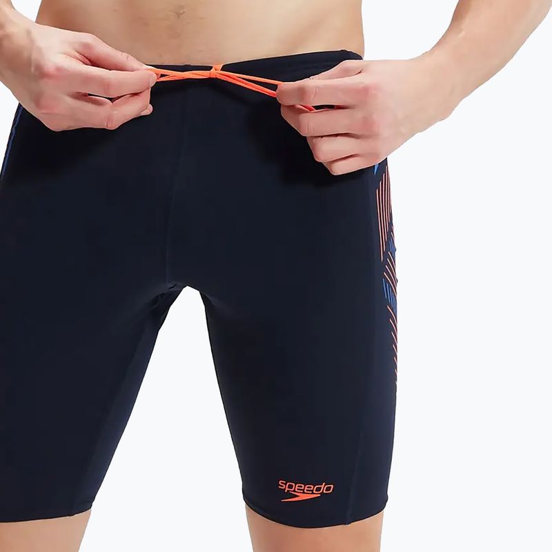 Jammery pływackie męskie Speedo Tech Panel Jammer navy/orange 12