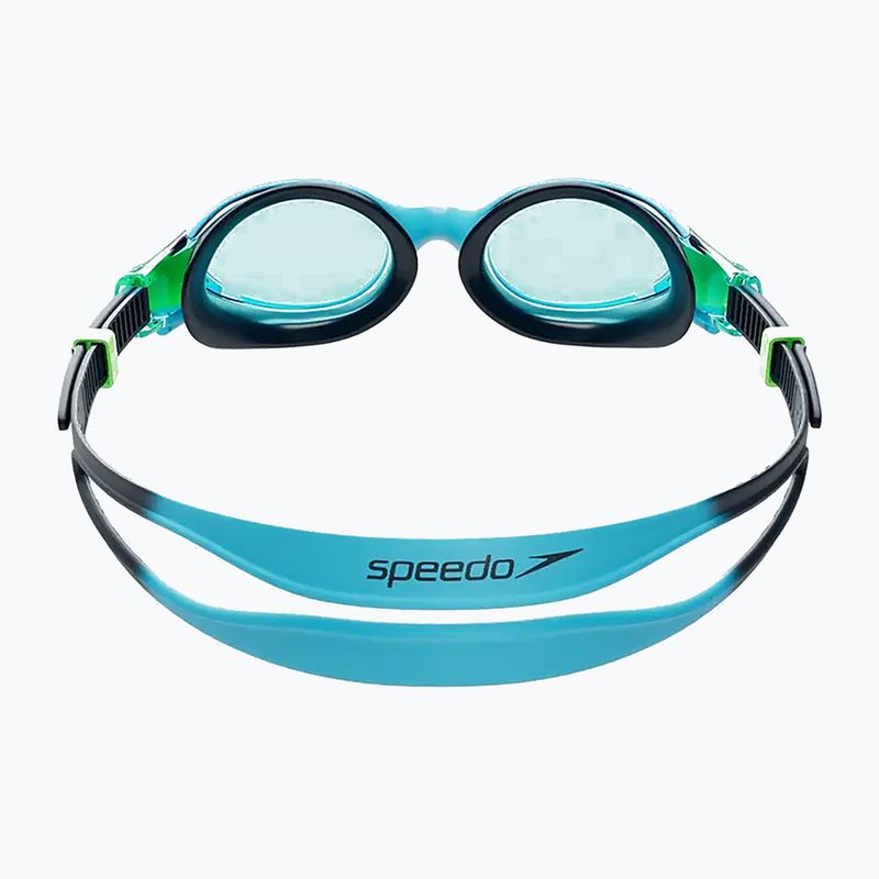 Okulary do pływania dziecięce Speedo Biofuse 2.0 hypersonic blue/true navy/lumo green/blue 2