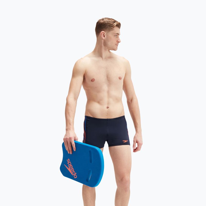 Bokserki pływackie męskie Speedo Tech Panel Aquashort navy/orange 7