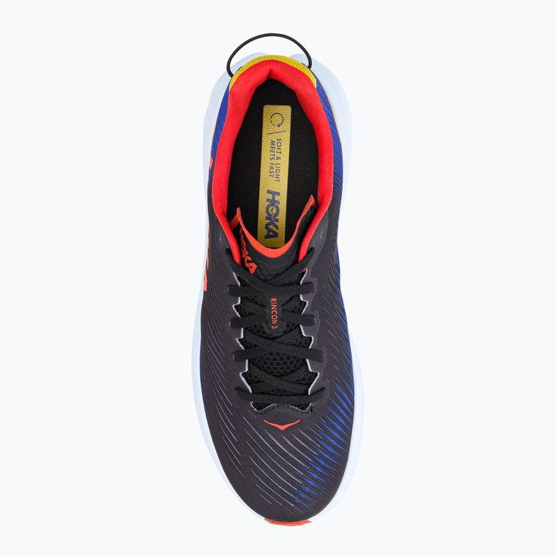 Buty do biegania męskie HOKA Rincon 3 black/dazzling blue 5