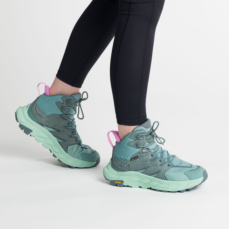 Buty turystyczne damskie HOKA Anacapa Mid GTX trellis/mist green 2