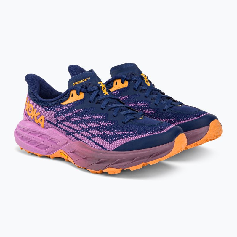 Buty do biegania damskie HOKA Speedgoat 5 bellwether blue/cyclamen 5