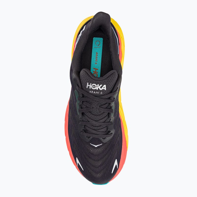 Buty do biegania męskie HOKA Arahi 6 black/flame 5