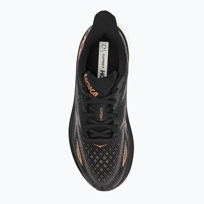 Buty do biegania damskie HOKA Clifton 9 black/copper 5