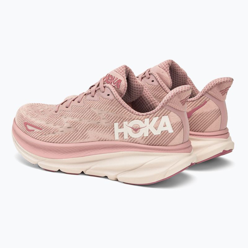 Buty do biegania damskie HOKA Clifton 9 pale mauve/peach whip 3