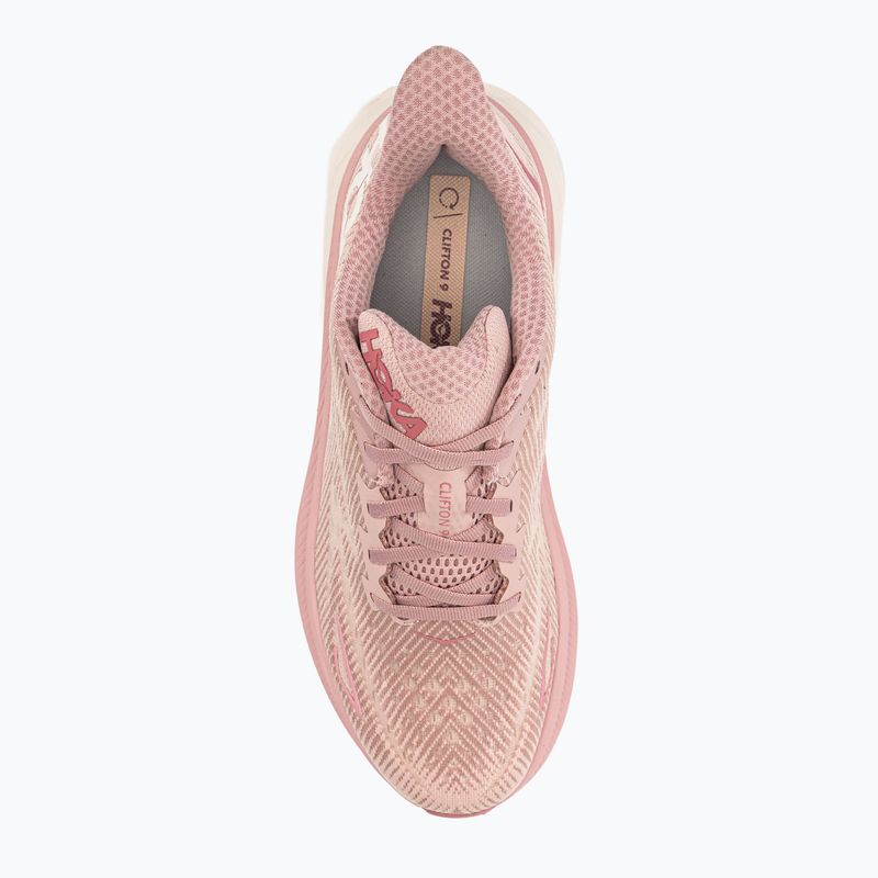 Buty do biegania damskie HOKA Clifton 9 pale mauve/peach whip 6
