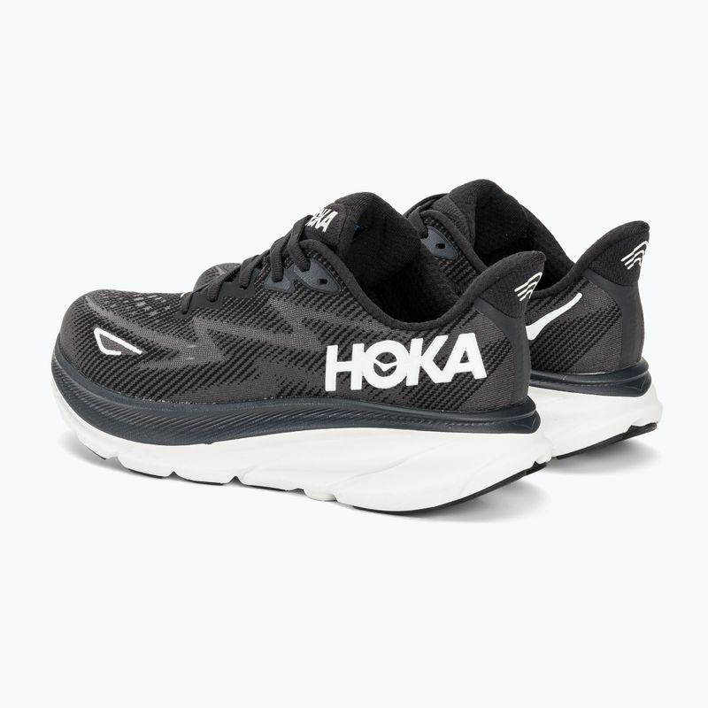 Buty do biegania damskie HOKA Clifton 9 Wide black/white 3