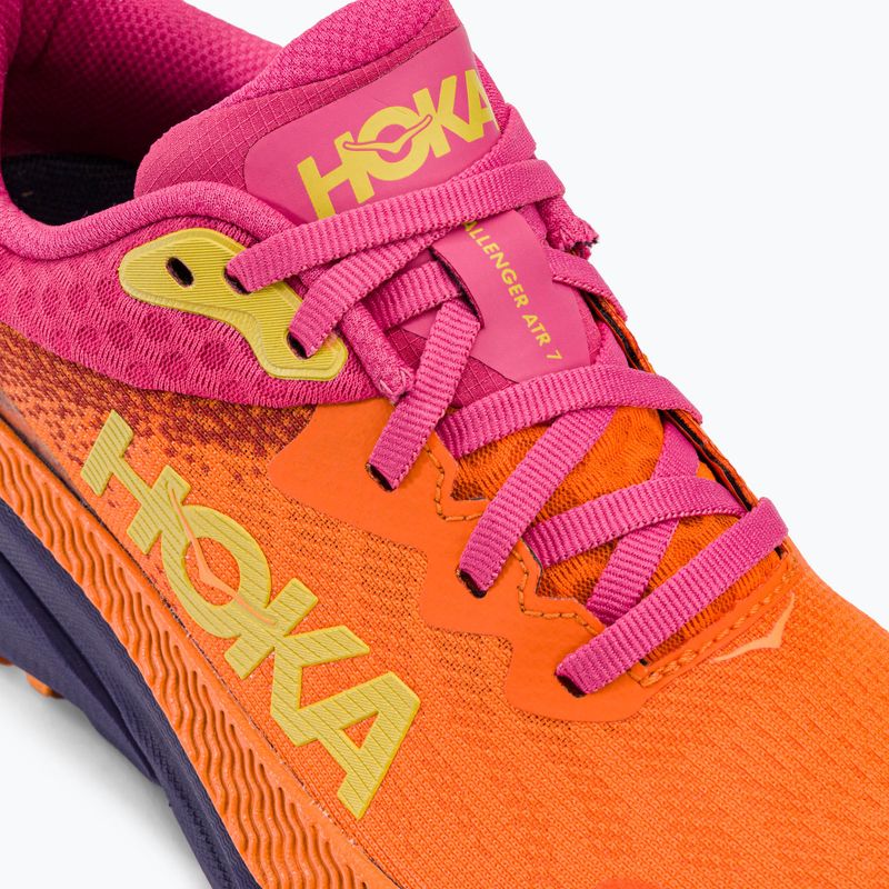 Buty do biegania damskie HOKA Challenger 7 GTX vibrant orange/pink yarrow 12