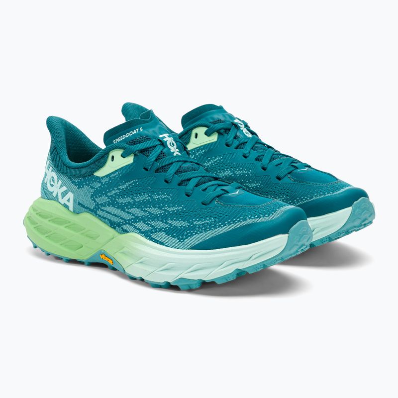 Buty do biegania damskie HOKA Speedgoat 5 deep lagoon/ocean mist 4