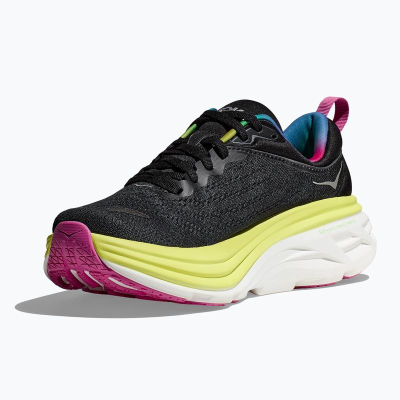 Buty do biegania męskie HOKA Bondi 8 black/citrus glow 4