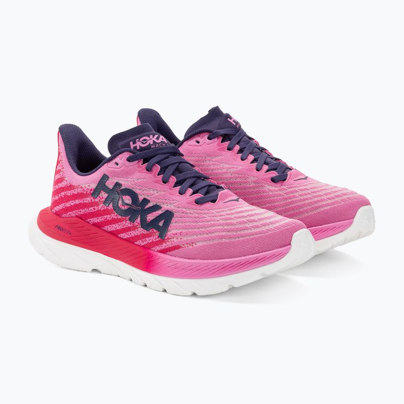 Buty do biegania damskie HOKA Mach 5 raspberry/strawberry 4
