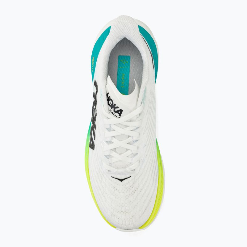 Buty do biegania damskie HOKA Mach 5 white/blue glass 5