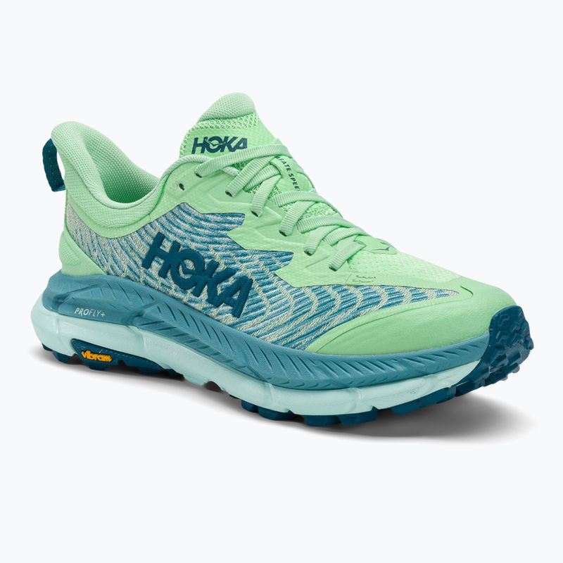 Buty do biegania damskie HOKA Mafate Speed 4 lime glow/ocean mist