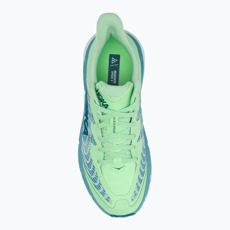 Buty do biegania damskie HOKA Mafate Speed 4 lime glow/ocean mist 6