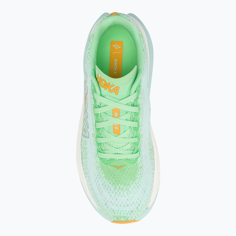 Buty do biegania damskie HOKA Mach X lime glow/sunlit ocean 6