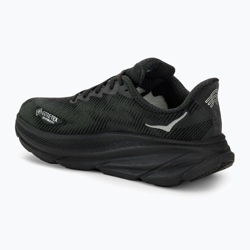 Buty do biegania damskie HOKA Clifton 9 GTX black/black 3