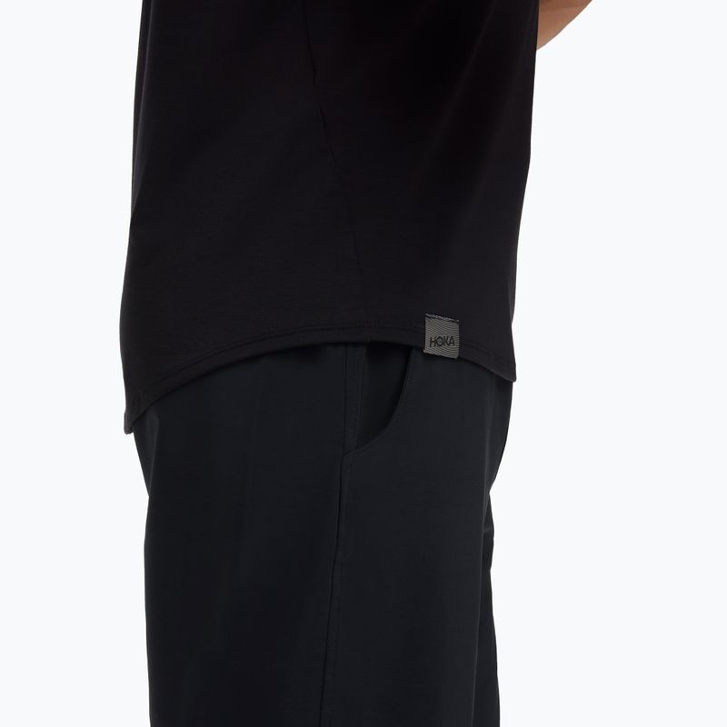Koszulka do biegania męska HOKA Essential Tee black 5