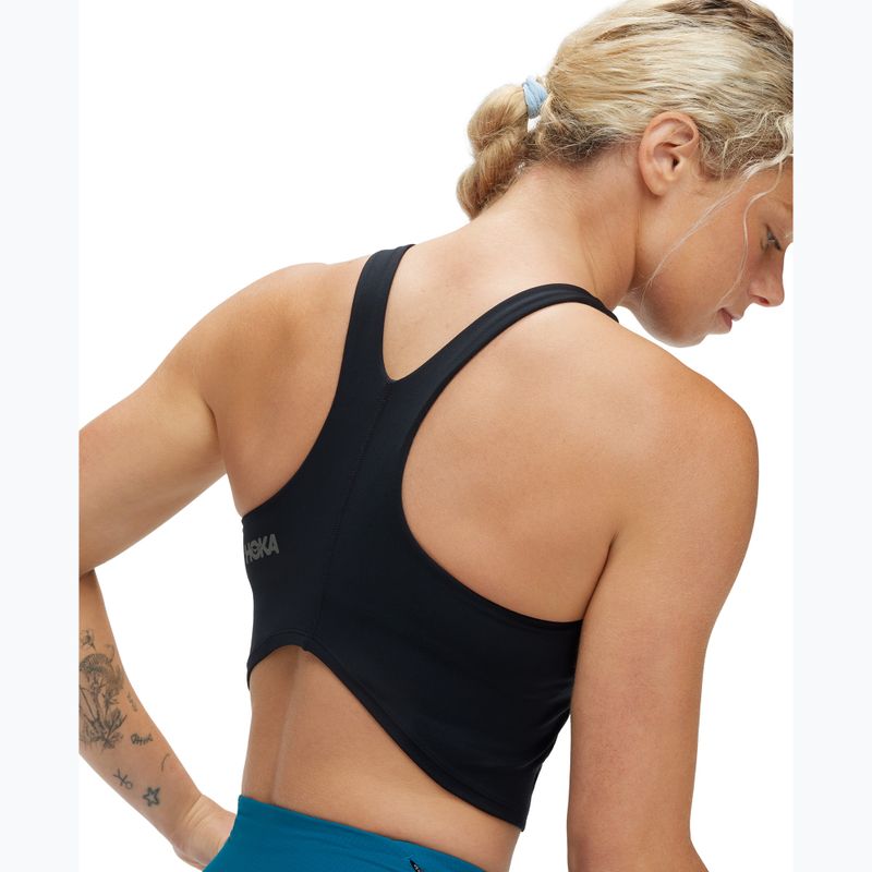 Biustonosz treningowy HOKA Elaro Crop black 3