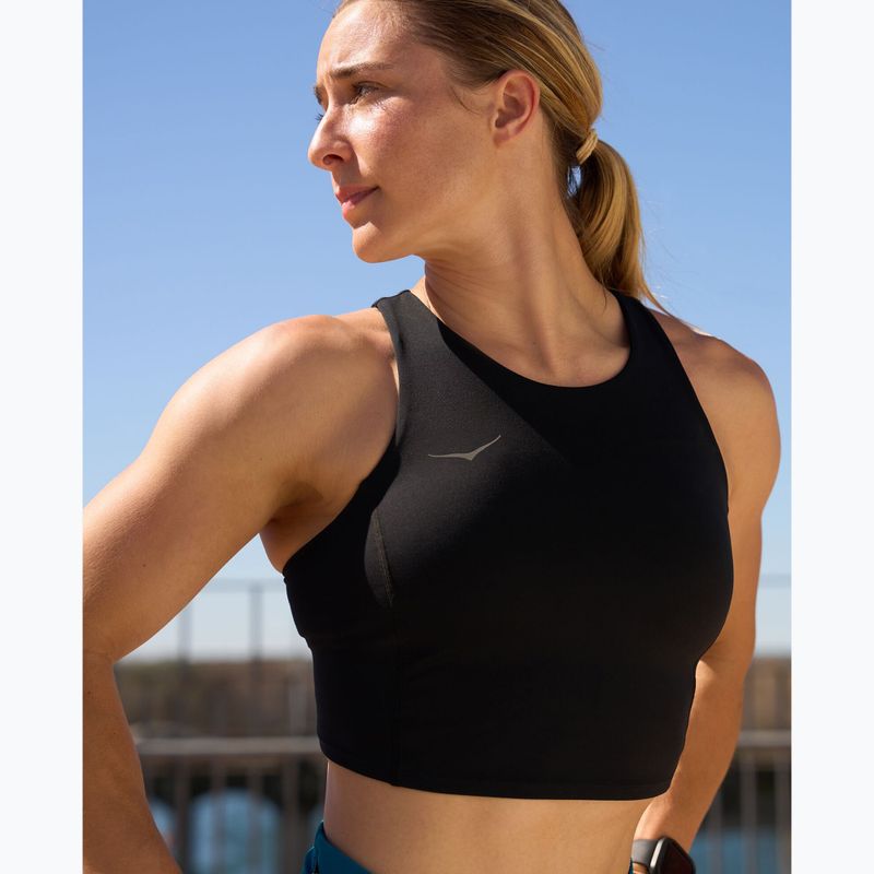 Biustonosz treningowy HOKA Elaro Crop black 5