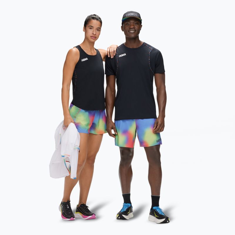Koszulka do biegania damskae HOKA Tank black/multi 3