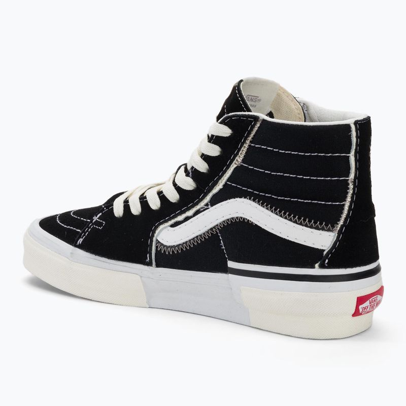 Buty Vans SK8-Hi Reconstruct black/true white 3