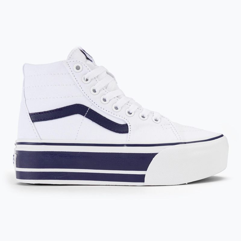 Buty Vans UA SK8-Hi Tapered Stackform Sport Stripes navy true/white 2