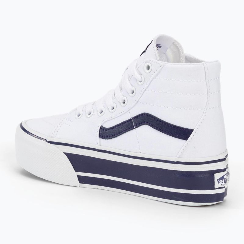 Buty Vans UA SK8-Hi Tapered Stackform Sport Stripes navy true/white 3