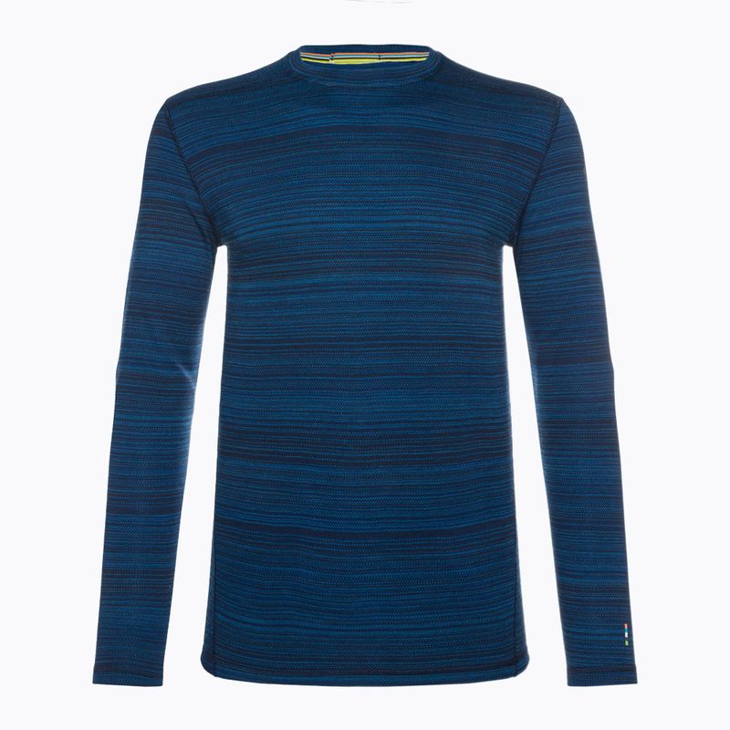 Longsleeve termoaktywny męski Smartwool Merino 250 Baselayer Crew Boxed deep navy colr shift 3