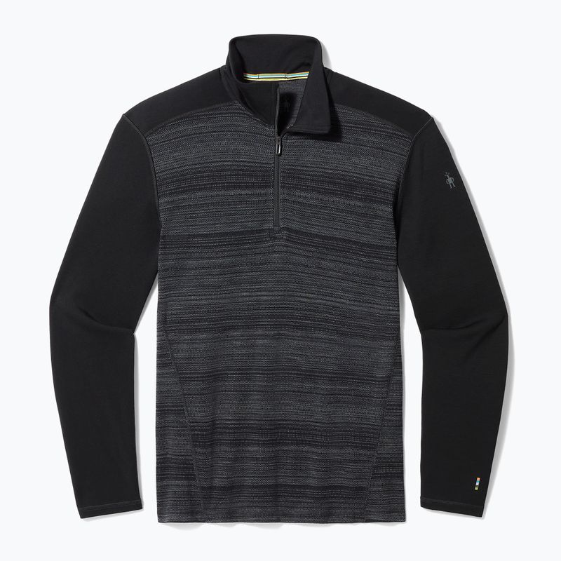 Longsleeve termoaktywny męski Smartwool Merino 250 Baselayer 1/4 Zip Boxed black color shift 3