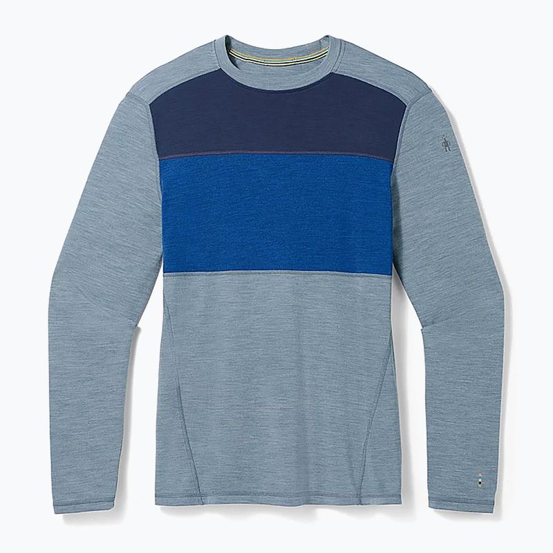 Bluza termoaktywna męska Smartwool Thermal Merino Baselayer Colorblock Crew Boxed pewter blue 3