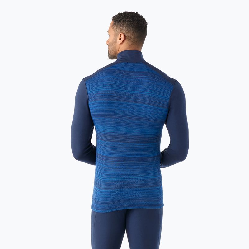 Longsleeve termoaktywny męski Smartwool Merino 250 Baselayer 1/4 Zip Boxed deep navy color shift 2