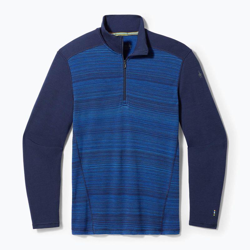 Bluza termoaktywna męska Smartwool Merino 250 Baselayer 1/4 Zip Boxed deep navy color shift 3