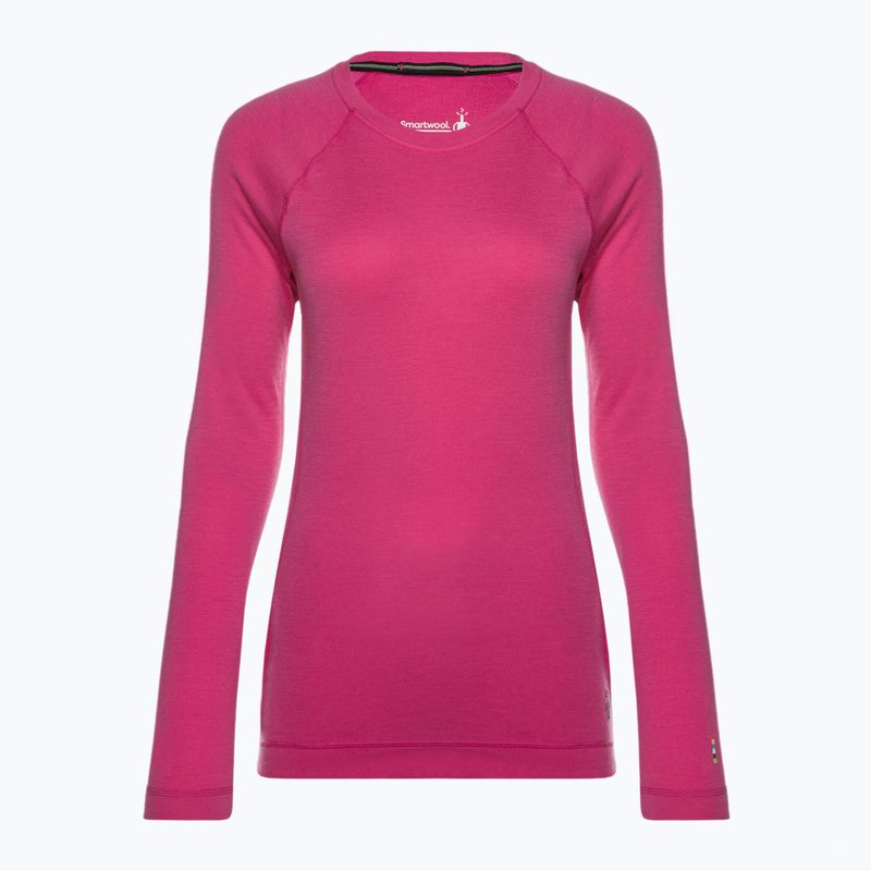 Bluza termoaktywna damska Smartwool Merino 250 Baselayer Crew Boxed power pink 3