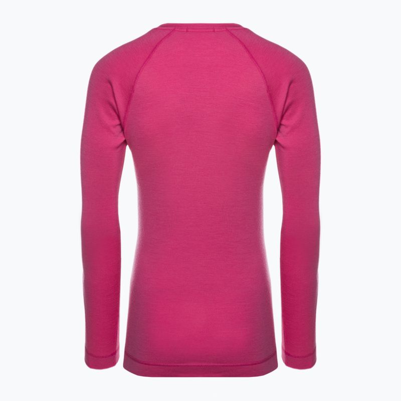 Bluza termoaktywna damska Smartwool Merino 250 Baselayer Crew Boxed power pink 4