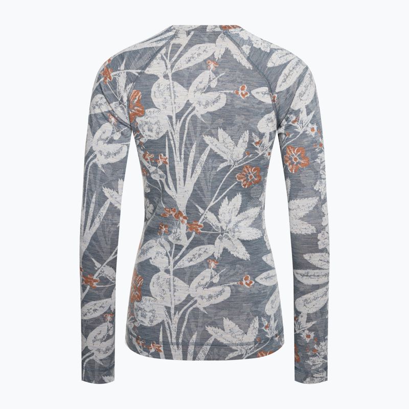Bluza termoaktywna damska Smartwool Merino 250 Baselayer Crew Boxed winter sky floral 4