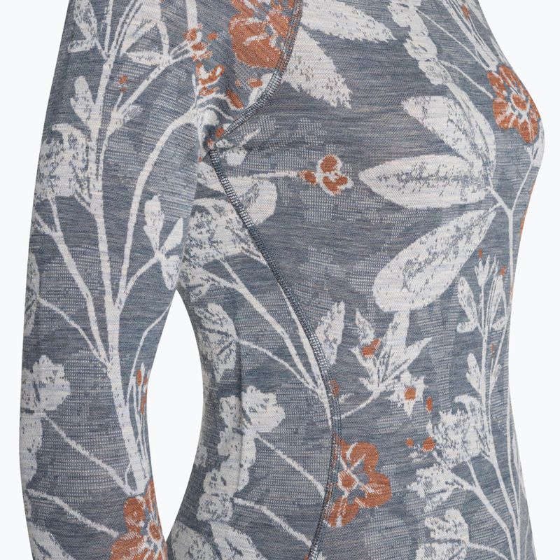 Bluza termoaktywna damska Smartwool Merino 250 Baselayer Crew Boxed winter sky floral 5