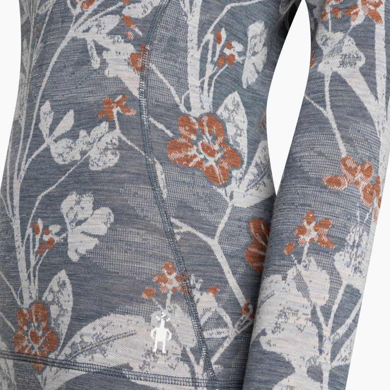 Bluza termoaktywna damska Smartwool Merino 250 Baselayer Crew Boxed winter sky floral 6