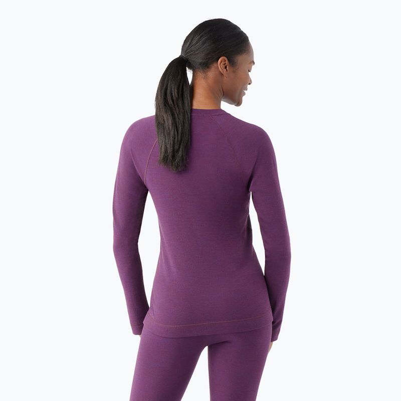 Bluza termoaktywna damska Smartwool Merino 250 Baselayer Crew Boxed purple iris heather 2