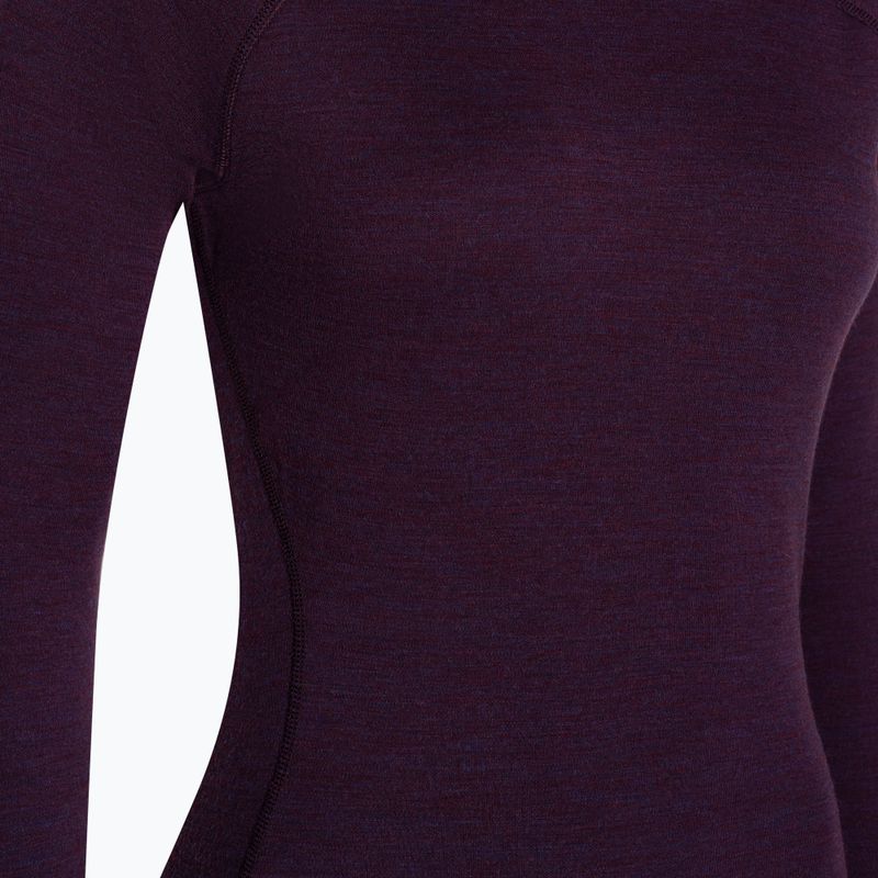 Bluza termoaktywna damska Smartwool Merino 250 Baselayer Crew Boxed purple iris heather 5