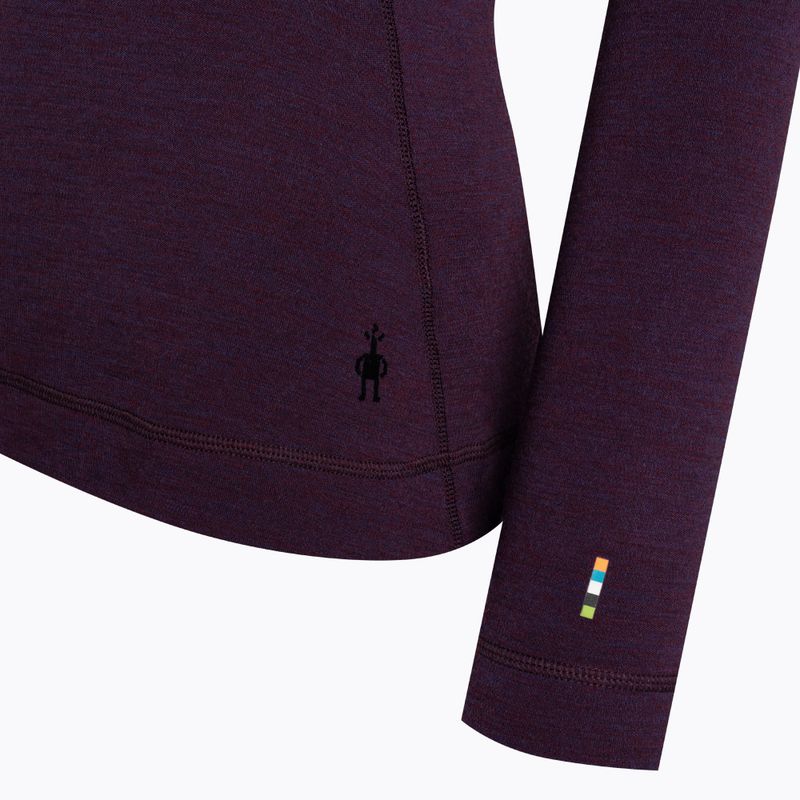 Bluza termoaktywna damska Smartwool Merino 250 Baselayer Crew Boxed purple iris heather 6