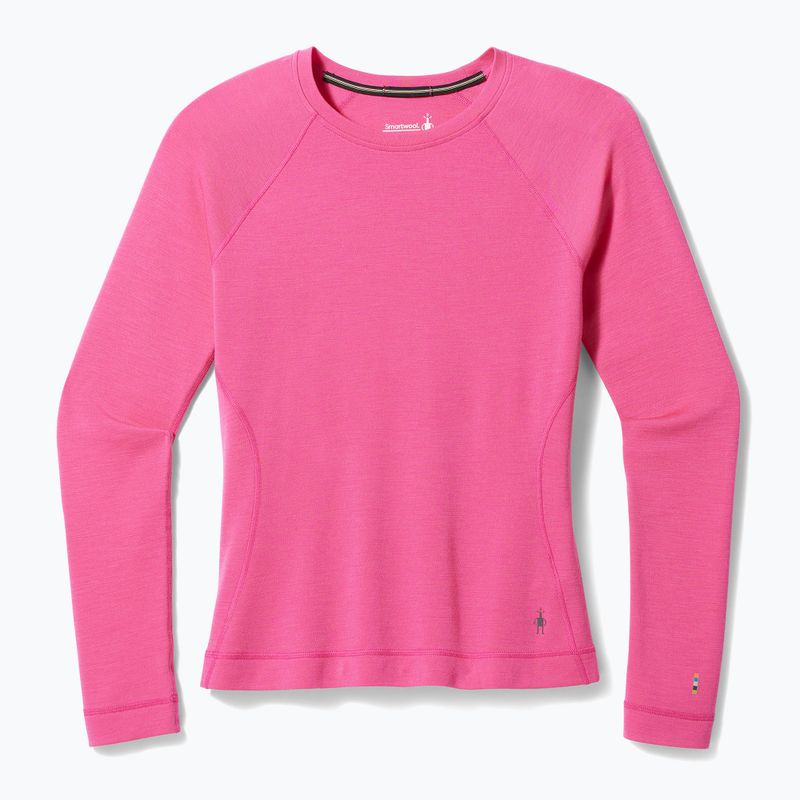 Bluza termoaktywna damska Smartwool Merino 250 Baselayer Crew Boxed power pink 6