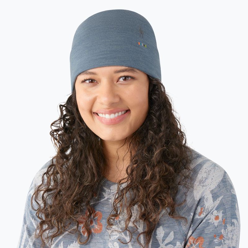 Czapka Smartwool Merino Reversible Cuffed pewter blue heather 2