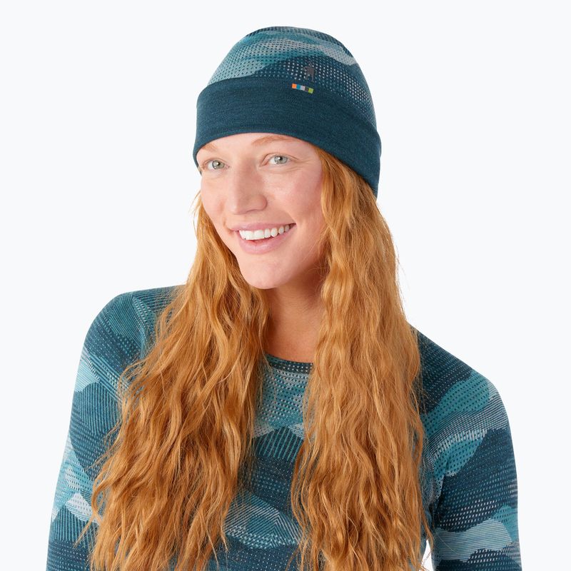 Czapka Smartwool Merino Reversible Cuffed twilight blue mtn scape 7