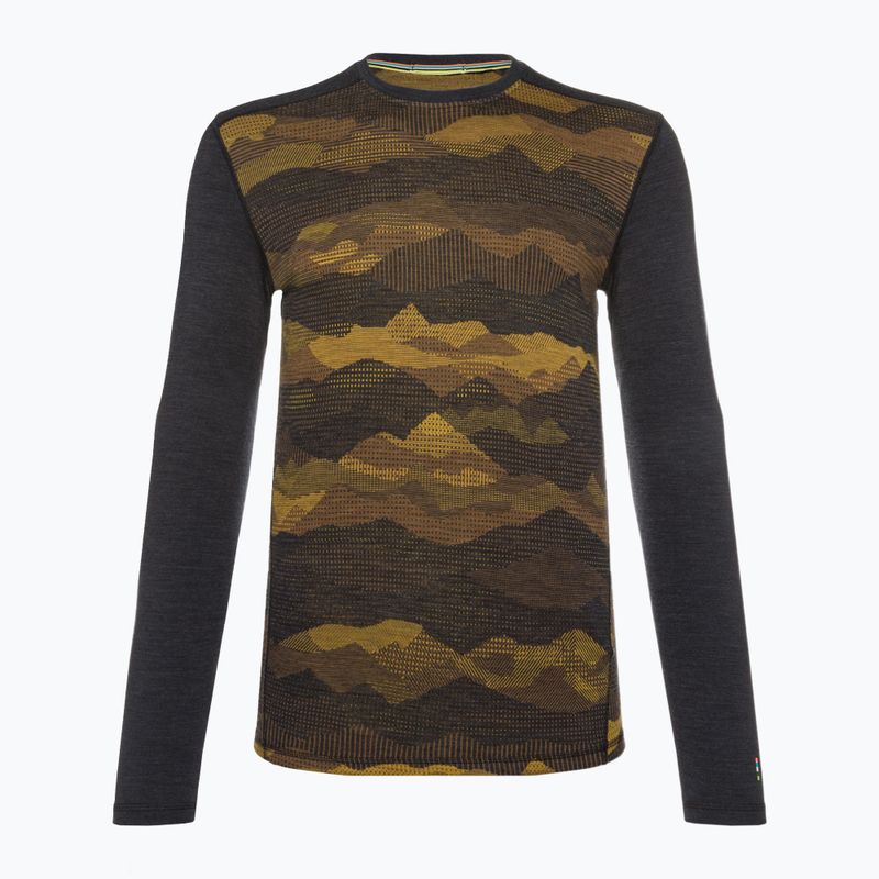 Bluza termoaktywna męska Smartwool Merino 250 Baselayer Crew Boxed charcoal mtn scape 3