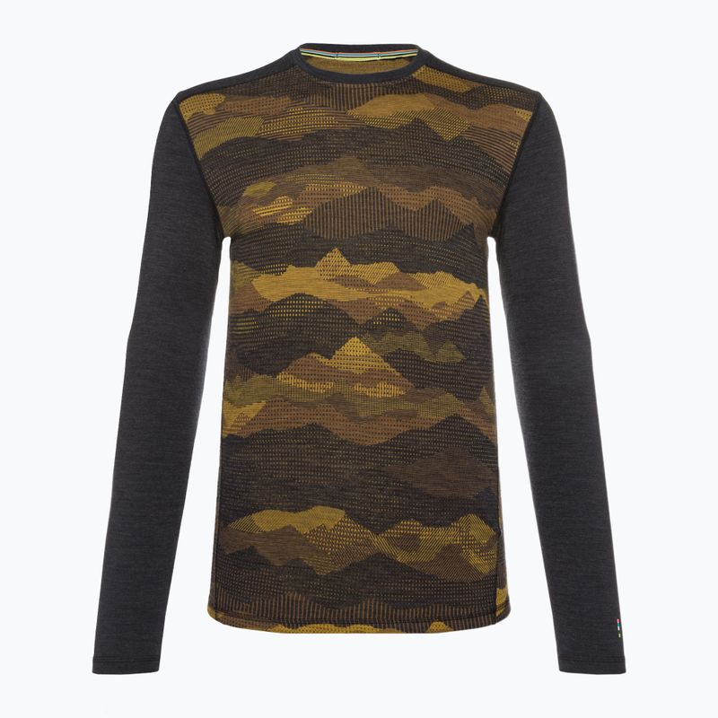 Longsleeve termoaktywny męski Smartwool Merino 250 Baselayer Crew Boxed charcoal mtn scape 3