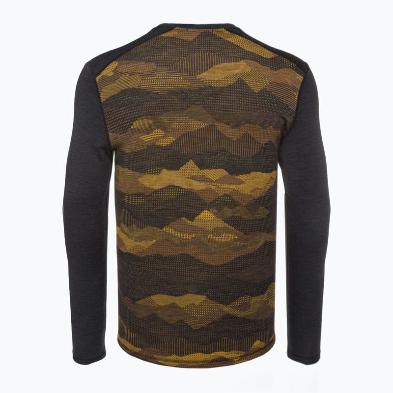 Bluza termoaktywna męska Smartwool Merino 250 Baselayer Crew Boxed charcoal mtn scape 4