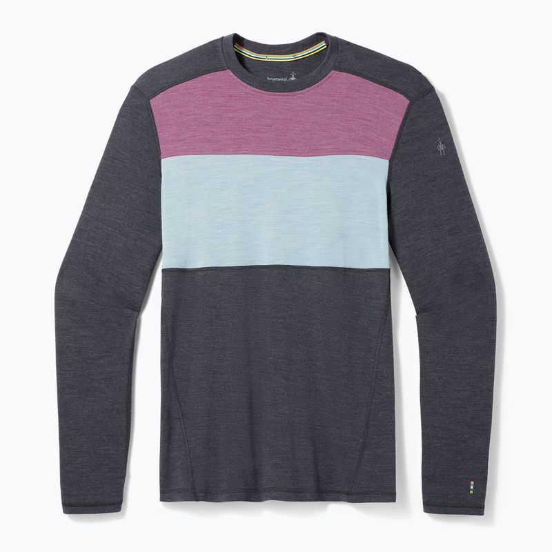 Bluza termoaktywna męska Smartwool Thermal Merino Baselayer Colorblock Crew Boxed charcoal 3